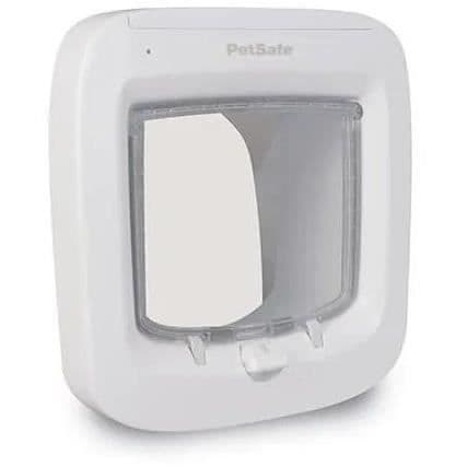 PetSafe PPA19-16145 mikrosirulla varustettu kissanluukku, paristokäyttöinen kissanluukku, 4-suuntainen lukko - 22 x 23,9 cm, helppo asentaa