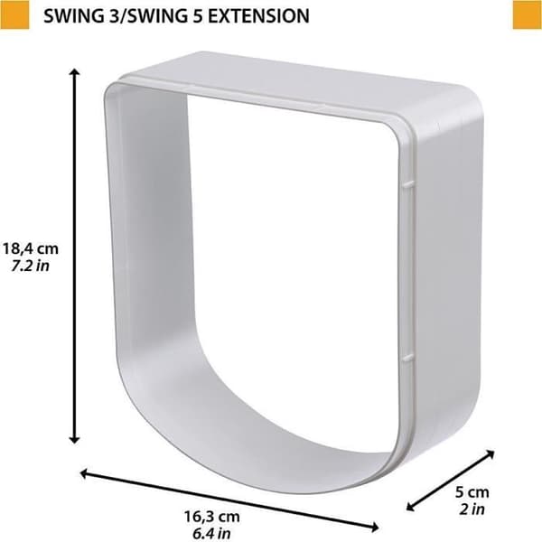 Jatkotunneli - FERPLAST - Swing 3/5 -kissanluukkuihin - Harmaa
