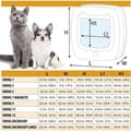 Pikkukuva 5 / 6: Kissanluukku - FERPLAST - Swing 9 - 26,2 x 10,2 x korkeus 31,2 cm - Harmaa