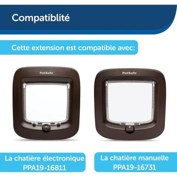 Jatkotunneli ovelle - PETSAFE - MICROSHIP - Ruskea