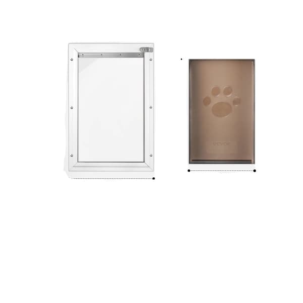 VEVOR Hunddörr, Aluminiumlegering Ram, PVC Flap Material,S