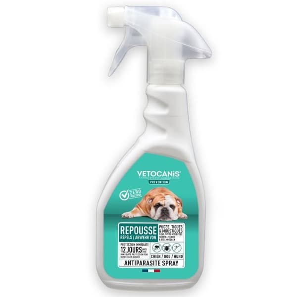 VETOCANIS Lopp-, flått- och myggavvisande spray - För hundar - 500 ml
