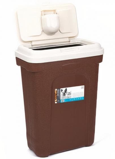 matförvaring 70 cm 27 liter brun/vit