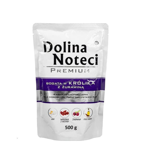 Kostea ruoka Dolina Noteci Premium Mustikka Kani 500 L 500 g