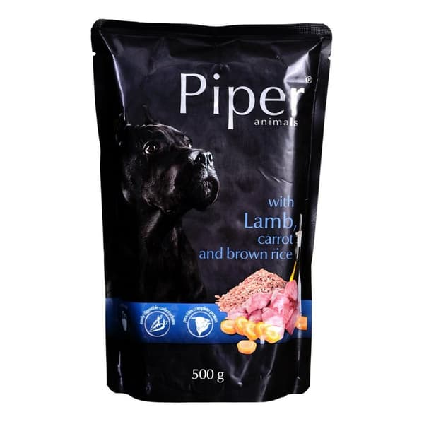 Kostea ruoka Dolina Noteci Piper Animals Karitsa Porkkana 500 g
