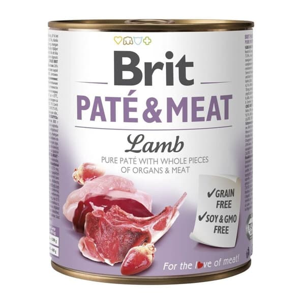 Våd mad Brit Kylling Lam 800 g