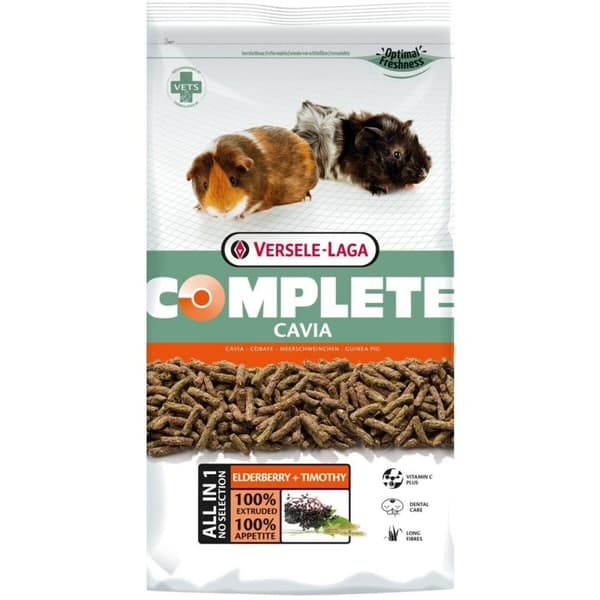 Versele-Laga Cavia Complete Kanin 500 ml &amp; 500 g - Allt-i-ett foder för marsvin och kaniner. Optimal näring för din husdjur.