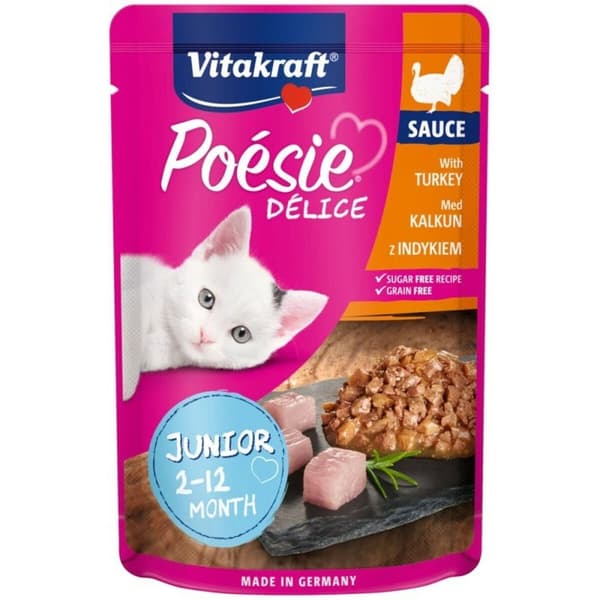 Kattmat Vitakraft POESIE DELICE JUNIOR 85 g