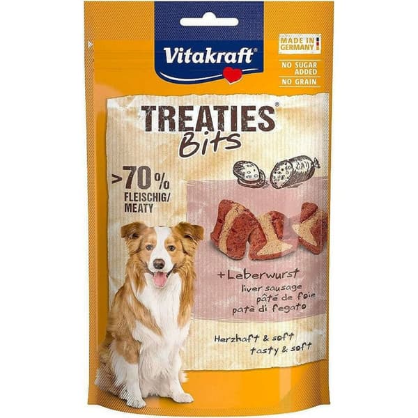 Hundgodis Vitakraft Treaties Bits Gris 120 g