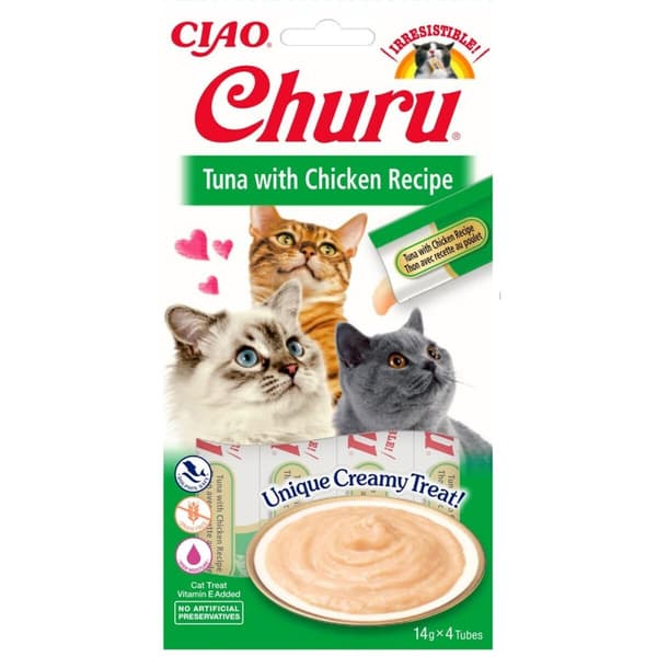 Snack for Cats Inaba Churu Kylling Kød Fisk