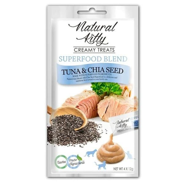 Snack for Cats Natural Kitty Superfood Blend Fisk