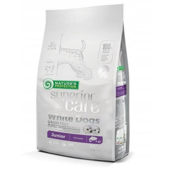 Foder NATURE'S PROTECTION Superior Care White Dogs Lax 10 kg