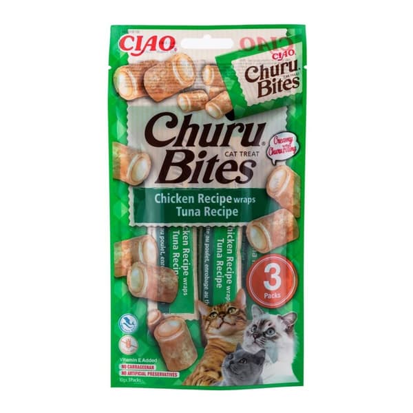 Snack for Cats Inaba Churu Bites Kyckling Tonfisk Fisk