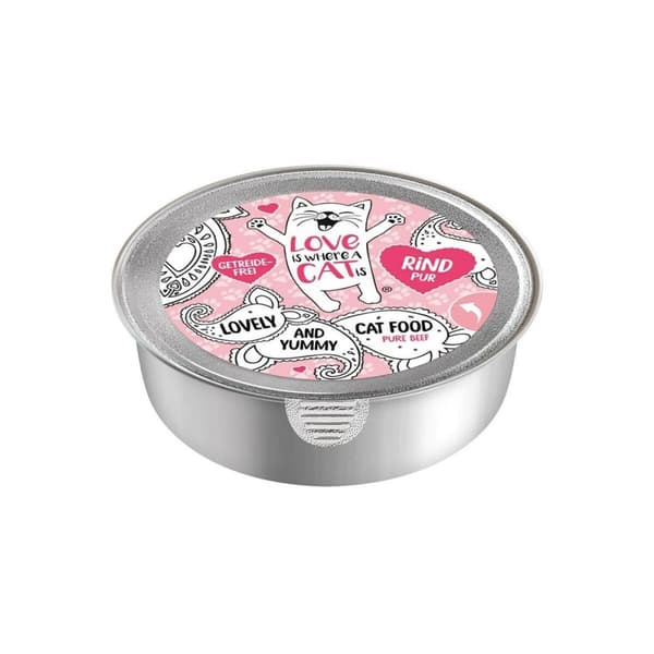 Kattmat LOVE IS WHERE A CAT IS 2190240 Nötkött 85 g