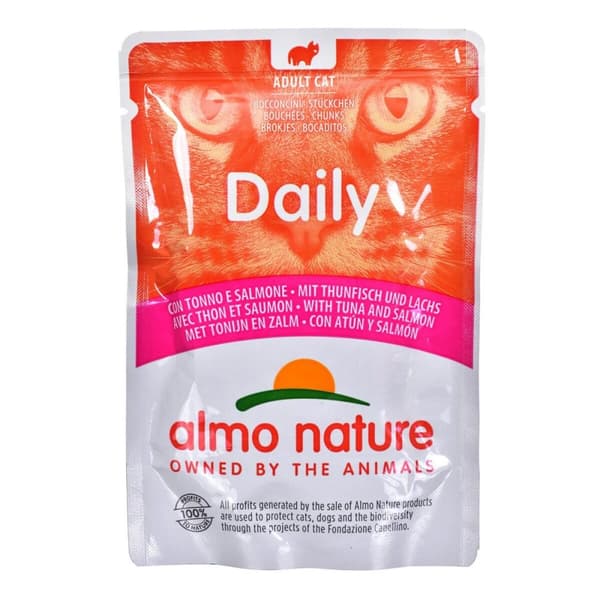 Kattmat Almo Nature Nature Daily Lax Tonfisk 70 L 70 g