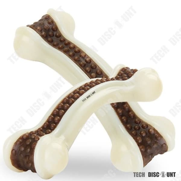 TD® Hundleksak Ben Gummi Plysch Tugg Oförstörbar Tuff Fast Stor Godbit inomhus Husdjur Molai