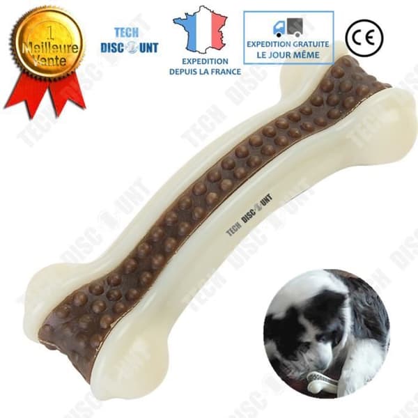 TD® Hundleksak Ben Gummi Plysch Tugg Oförstörbar Tuff Fast Stor Godbit inomhus Husdjur Molai