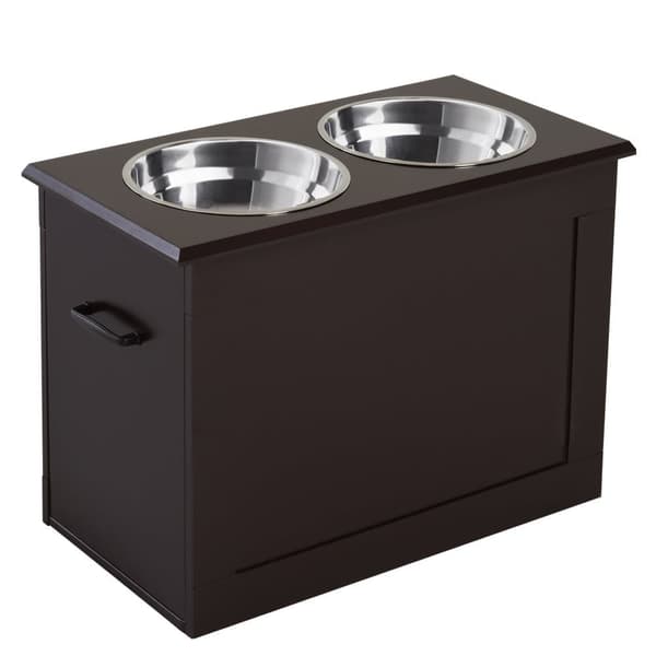 Koiran ruokintapiste, 60x30x41 cm, Espresso