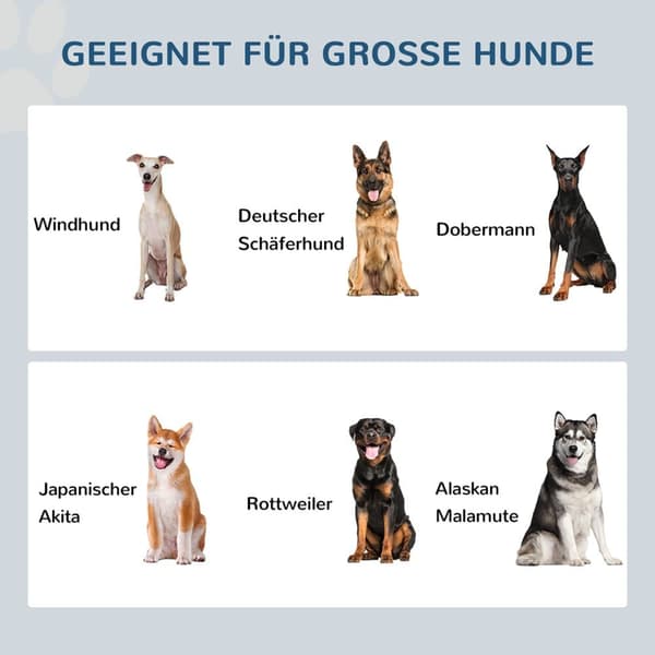Höjd Hundskål, 63x30x38 cm, Vit