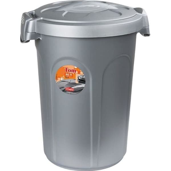 KERBL - Tom 16 kg 46 l hundefoderbeholder - 44,5 x 40 x 61 cm - Grå