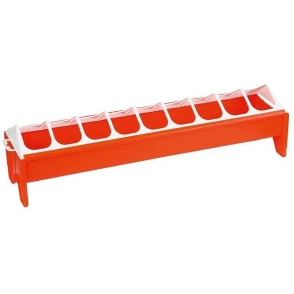 Foderhäck - KERBL - Orange - 12 x 50 cm - PVC - För unga kycklingar