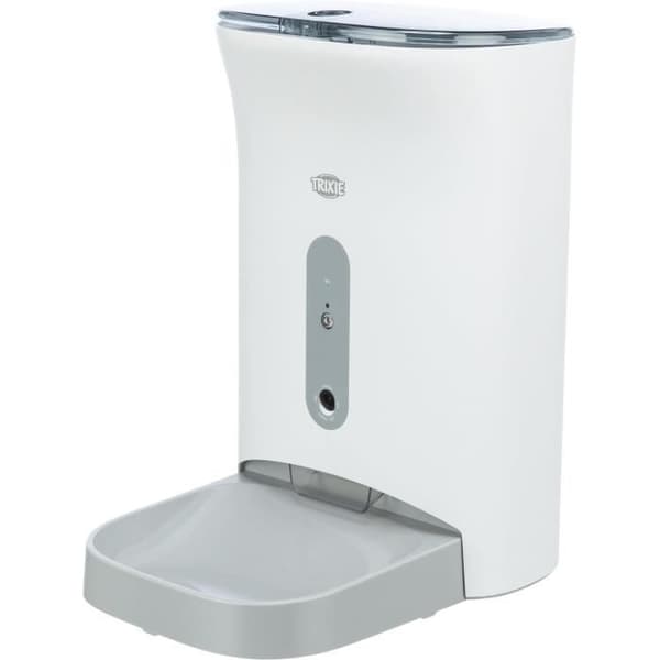 TRIXIE TX8 Smart 2.0 Automatisk Maddispenser - 4,5L - 24 × 38 × 19 cm - Hvid