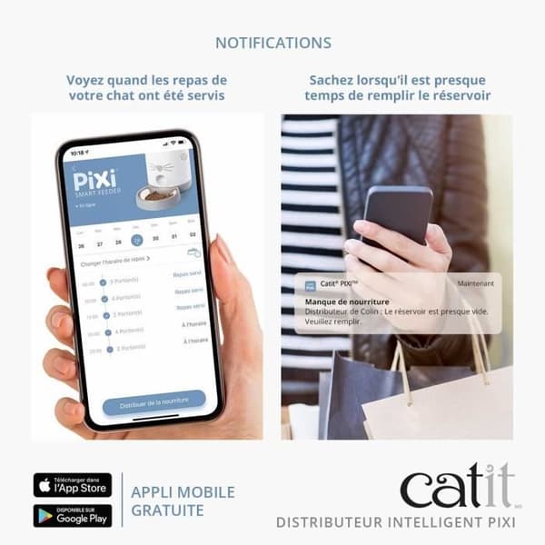 CATIT - PIXI Connected kattmatsautomat - 1,2 kg (appstyrd)