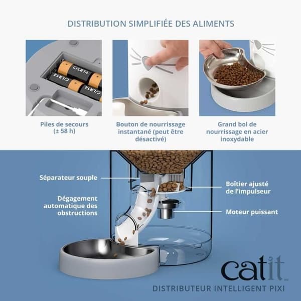 CATIT - PIXI Connected kattmatsautomat - 1,2 kg (appstyrd)