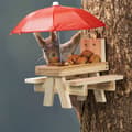 Miniatyrbild 1 av 2: HI Ekorrmatare med parasoll beige