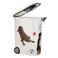 Miniatyrbild 2 av 2: CURVER Hundmatsbehållare med hjul 20 kg - 54L - Love Pets
