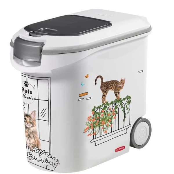 CURVER torrfoderbehållare - 35L/12 kg - PETS COLLECTION - För katter