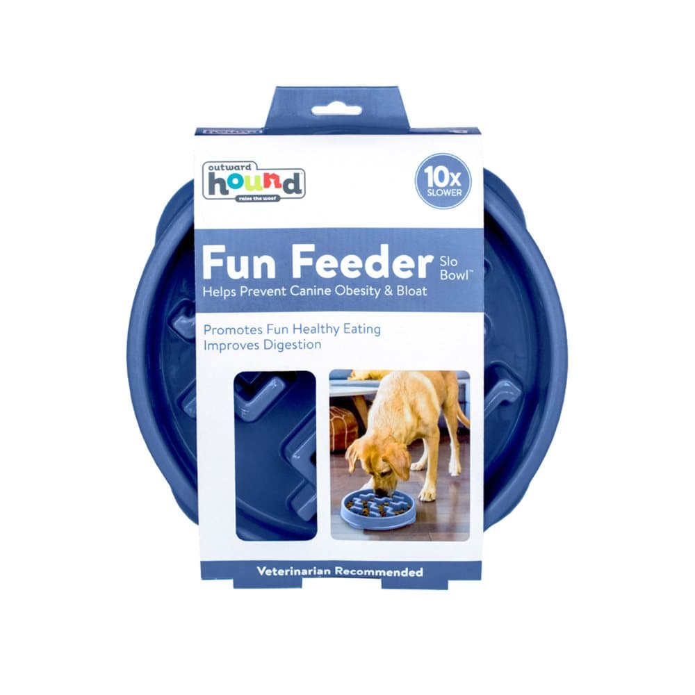 Outward Hound Fun Feeder Large Ljusblå