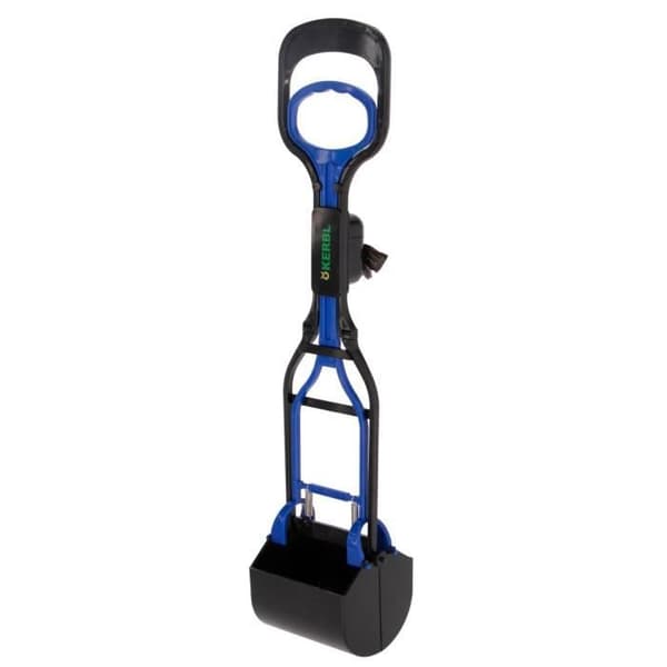 Kerbl Clean Up maxi bajsskepa - blå/svart - 71x13x14 cm