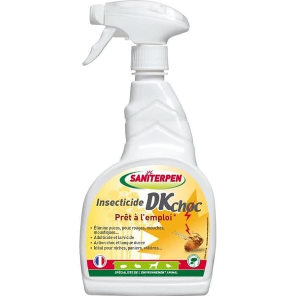 SANITERPEN Insektsmedel DK - För flygande och krypande insekter i husdjurens livsmiljö - Klar att använda - 750 ml