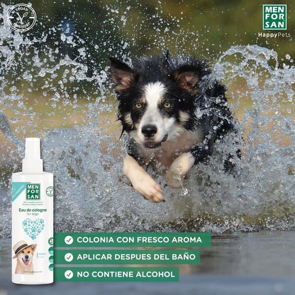 Menforsan Eau de Cologne Fresh för hundar 500ml, intensiv och uppfriskande doft, deodoriserande effekt