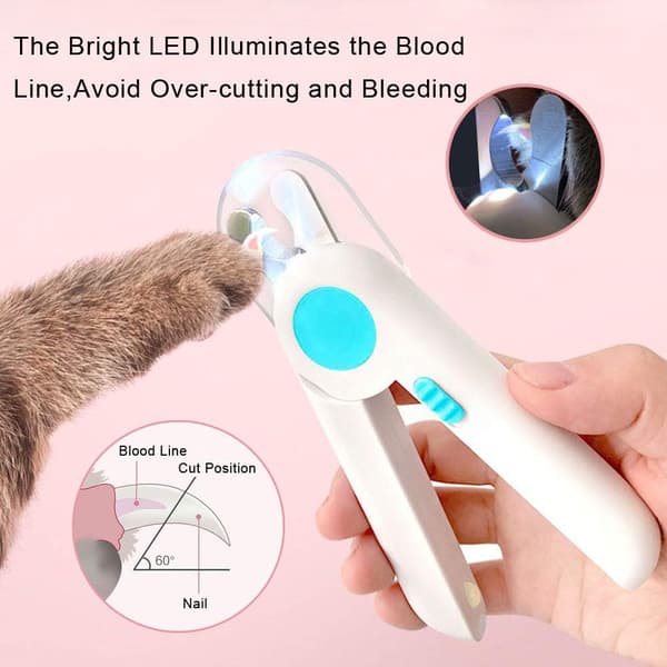 Kloklippare med Lampa / Nagelklippare för Hund & Katt - Klippare