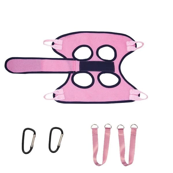 Grooming Hammock, Flere Størrelsesmuligheder, Behagelig Fastgørelse,Pink, M 5-9kg