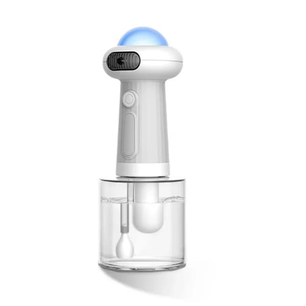 Automatisk kæledyrssæbe dispenser, USB genopladelig, IPX7 vandtæt,Hvid