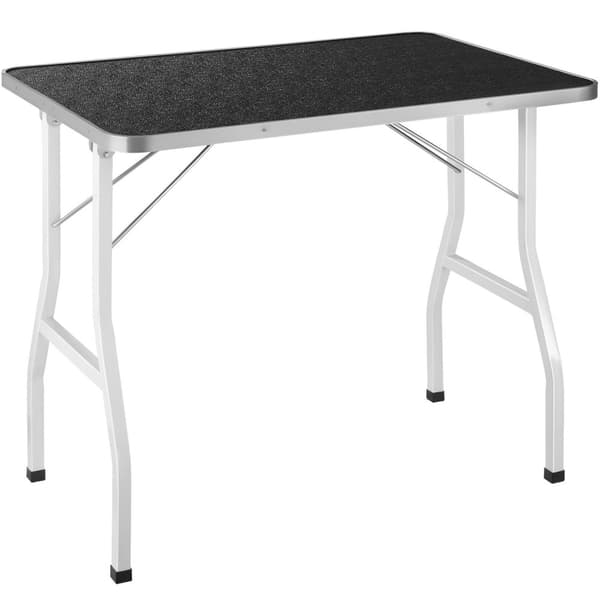 Trimmebord med galge - sort/hvid