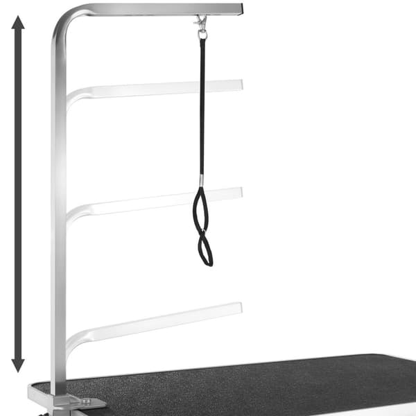 Trimmebord med galge - sort/grå