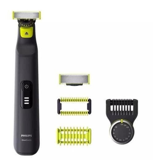 Philips OneBlade Pro 360 trimmer – ansikte och kropp, 1 360 blad, 1 14 höjd kam, 1 body kit QP6541/15 Svart