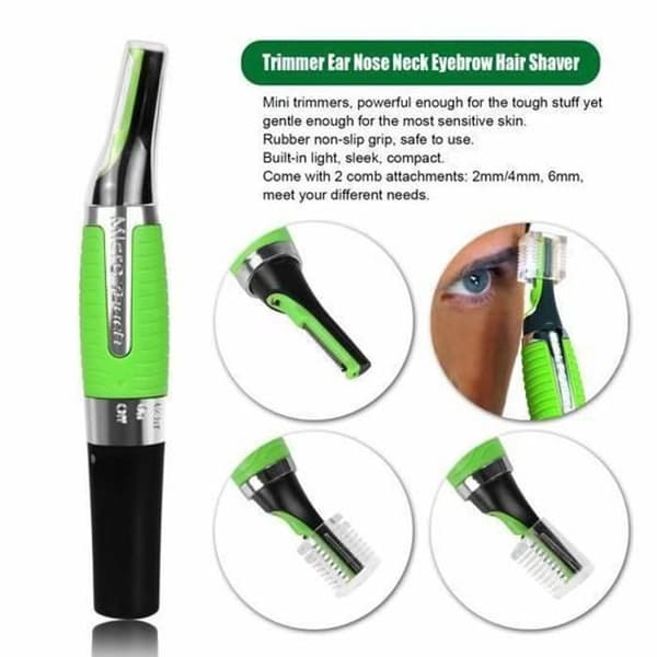 Näs- och örontrimmer - Max taktil mikrotrimmer - Laddningsbart batteri - Tillbehör ingår