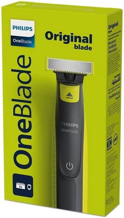 Skäggtrimmer - PHILIPS - Oneblade QP2724/10 - 3 tillbehör (1 / 3 / 5 mm) ingår – trådlös laddningsbar - Grön / Svart