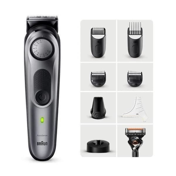 Braun Hårtrimmer för män Skäggtrimmer BT7420 Svart, Grå