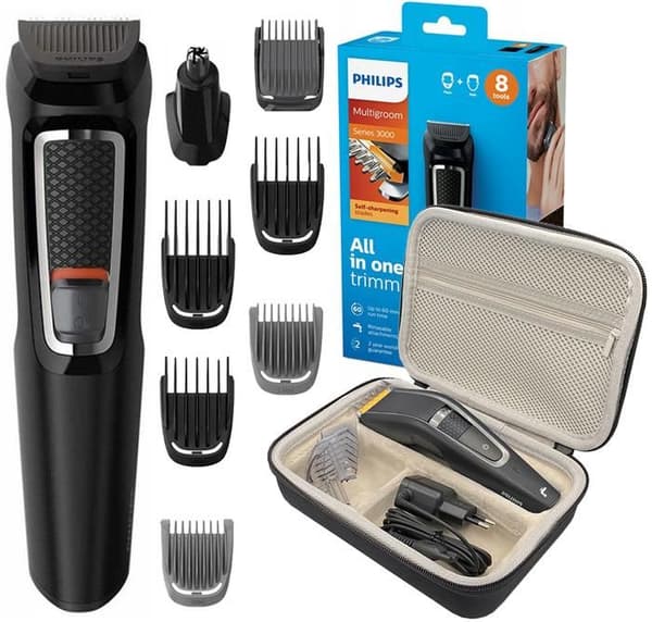 PHILIPS MG3730/15 hårrakapparat + Svart rakhyvelfodral