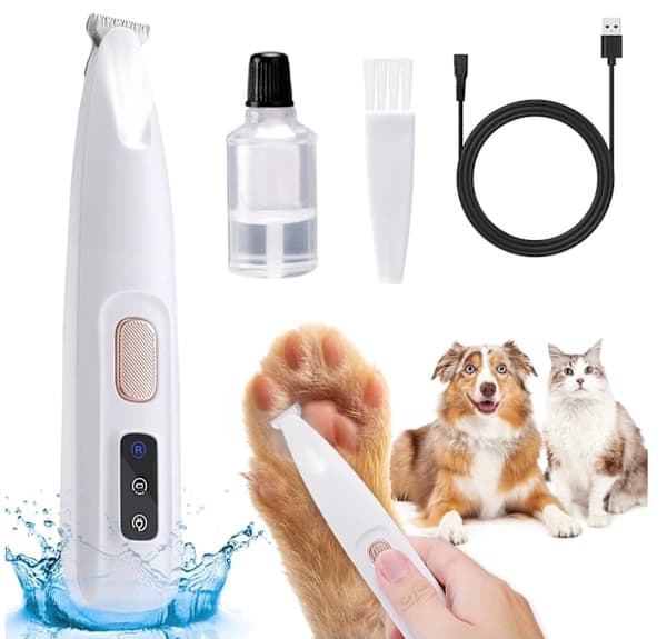 Pet Micro Precision Trimmer, 2024 ny oppgradert hundepotetrimmer med LED-lys