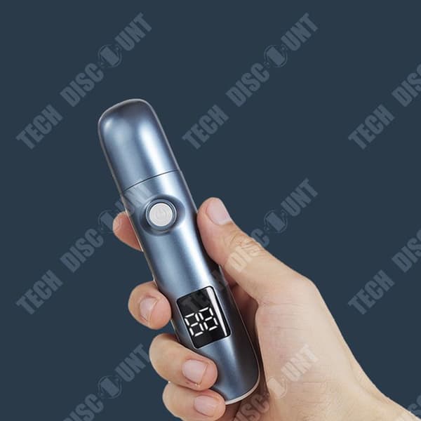 TD elektrisk näshårstrimmer LCD digital skärm 3 i 1 graveringssax USB uppladdningsbar ögonbrynstrimmer