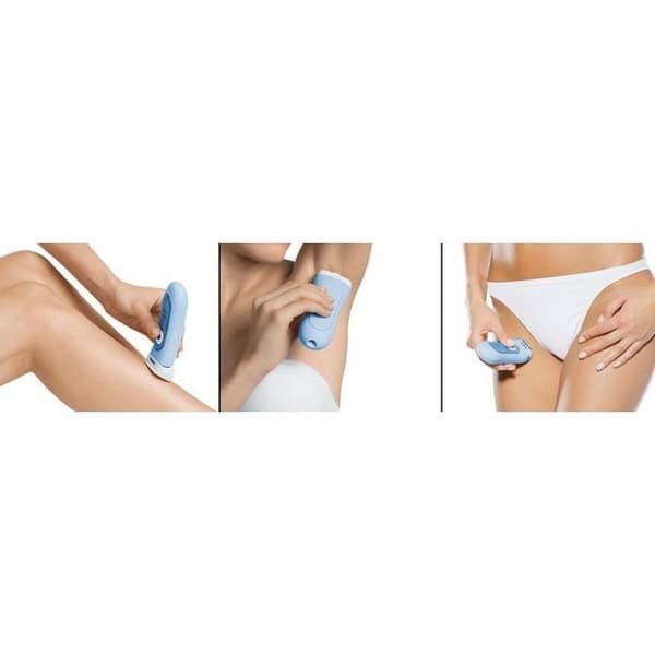 BRAUN SILK &amp; SOFT LS5160 rakhyvel för kvinnor - Blå - Bikinitrimmar 2 storlekar - Double Care