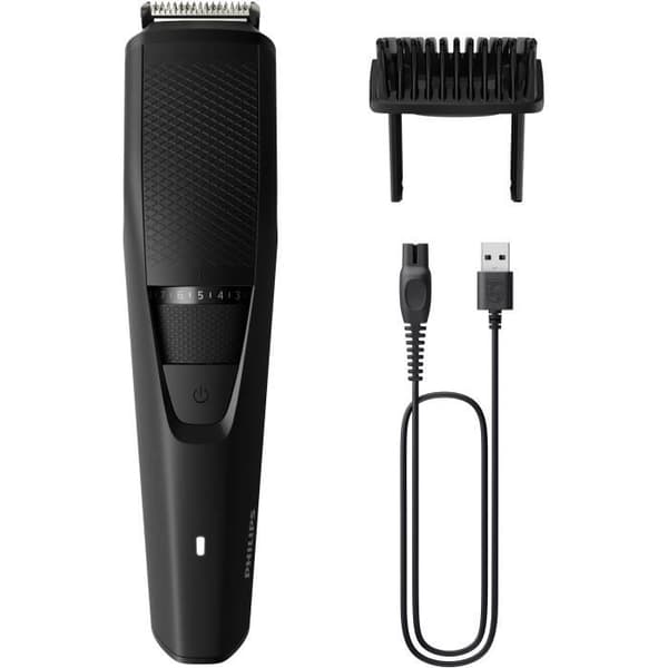 Philips BT3234/15 skäggtrimmer - Beartrimmer Series 3000 - 20 klipphöjder - Självslipande blad i rostfritt stål Svart