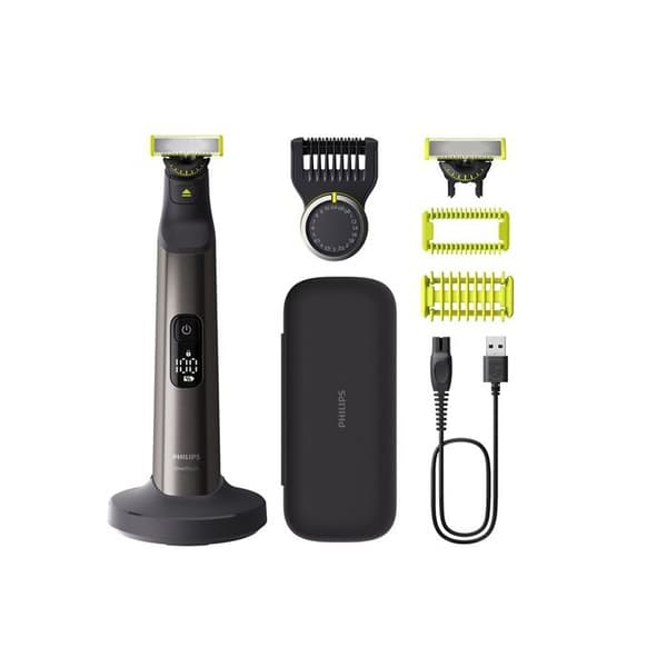 Philips One Blade Pro 360 Ansikts- och kroppstrimmer för män QP6652 61 5,4 W svart och grå